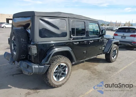2018 Jeep Wrangler Unlimited Sahara 4X4 z USA, uszkodzony, nr VIN 1C4HJXEG7JW308120